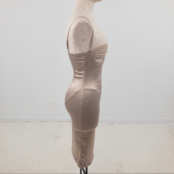 Princess Polly 4 Corset Bustier Bodycon Dress Gold - Picture 7 of 9